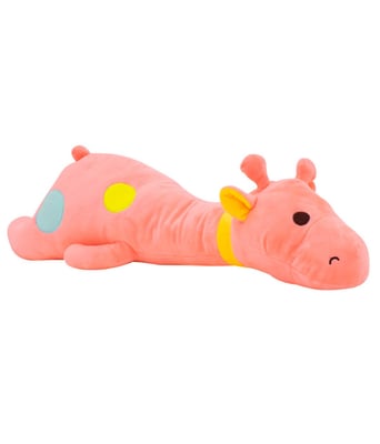 Home Variedades  Girafa Deitado Rosa 65cm - Pelúcia  1