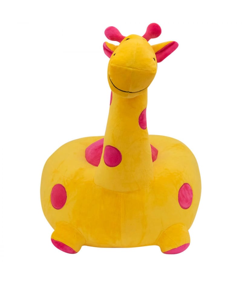 Puff Girafa Amarelo 48cm - Pelúcia