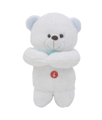 Home Variedades  Urso Laço Azul Rezando Pai Nosso 28cm  1