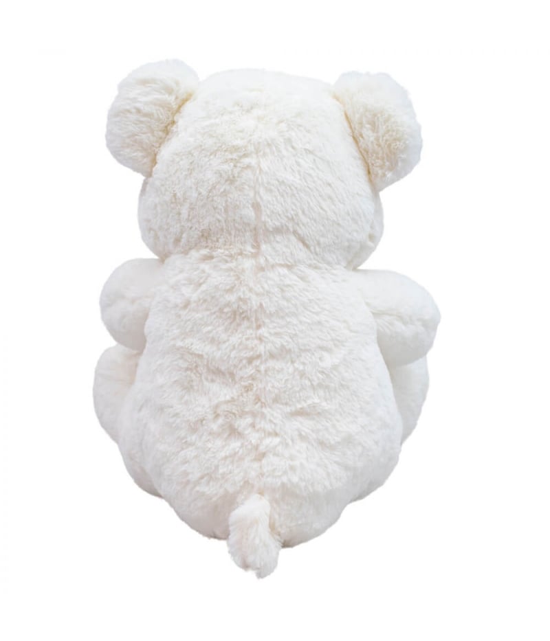 Urso Branco Coração Te Amo 40cm - Pelúcia