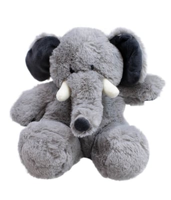 Home Variedades  Elefante Cinza Sentado 20cm - Pelúcia  1