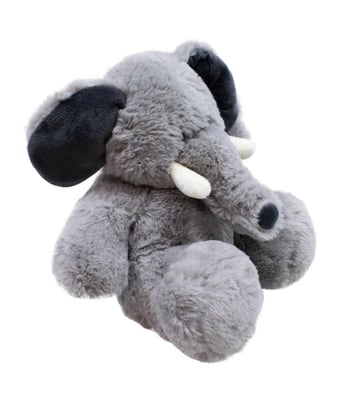 Home Variedades  Elefante Cinza Sentado 20cm - Pelúcia  2