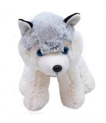 Home Variedades  Cachorro Husky Sentado 24cm - Pelúcia  1