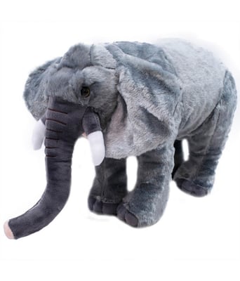 Home Variedades  Elefante Cinza Realista 15cm  2