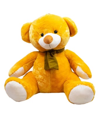 Home Variedades  Urso Marrom Alaranjado Cachecol 60cm  1