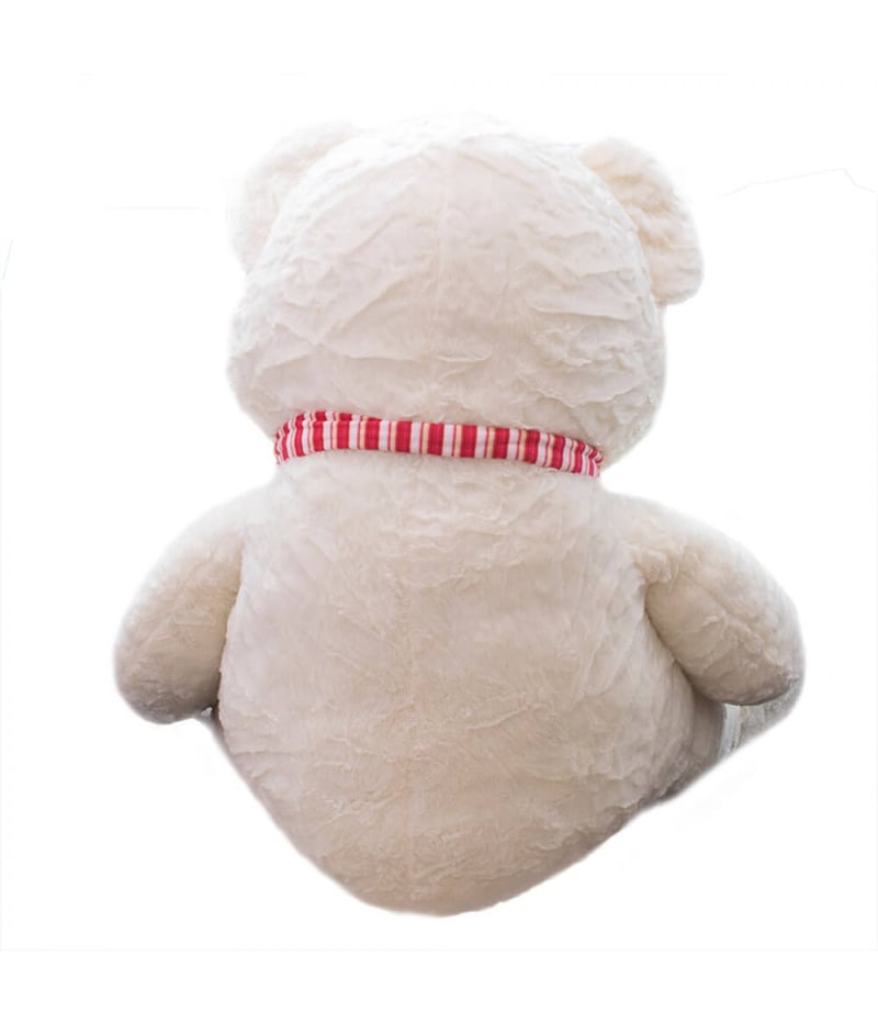 Urso Branco Laço 58cm - Pelúcia