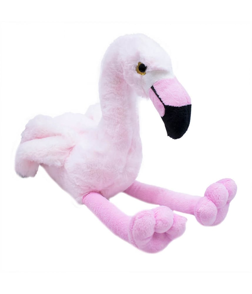 Flamingo Rosa Sentado 25cm - Pelúcia