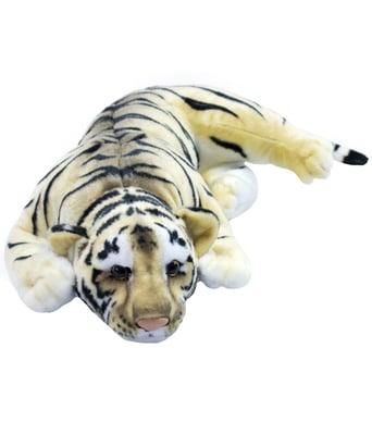 Home Variedades Tigre Realista Deitado 41cm - Pelúcia 1 Home Variedades Tigre Realista Deitado 41cm - Pelúcia 1