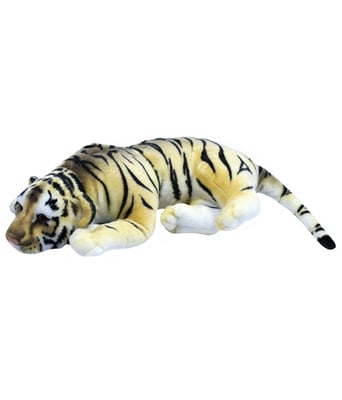 Home Variedades Tigre Realista Deitado 41cm - Pelúcia 2 Home Variedades Tigre Realista Deitado 41cm - Pelúcia 2