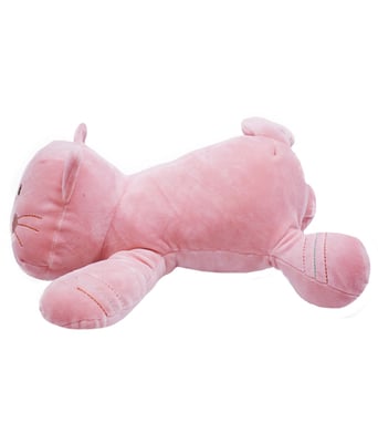 Home Variedades Gato Rosa Deitado 37cm - Pelúcia 2 Home Variedades Gato Rosa Deitado 37cm - Pelúcia 2