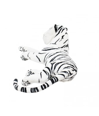 Home Variedades Tigre Branco Realista Deitado 99cm - Pelúcia 3 Home Variedades Tigre Branco Realista Deitado 99cm - Pelúcia 3