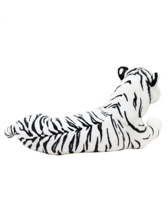 Home Variedades Tigre Branco Realista Deitado 99cm - Pelúcia 2 Home Variedades Tigre Branco Realista Deitado 99cm - Pelúcia 2