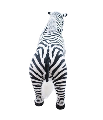Home Variedades  Zebra Realista Em Pé 75cm - Pelúcia  4