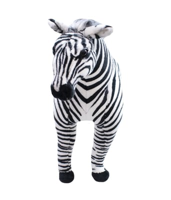 Home Variedades  Zebra Realista Em Pé 75cm - Pelúcia  1