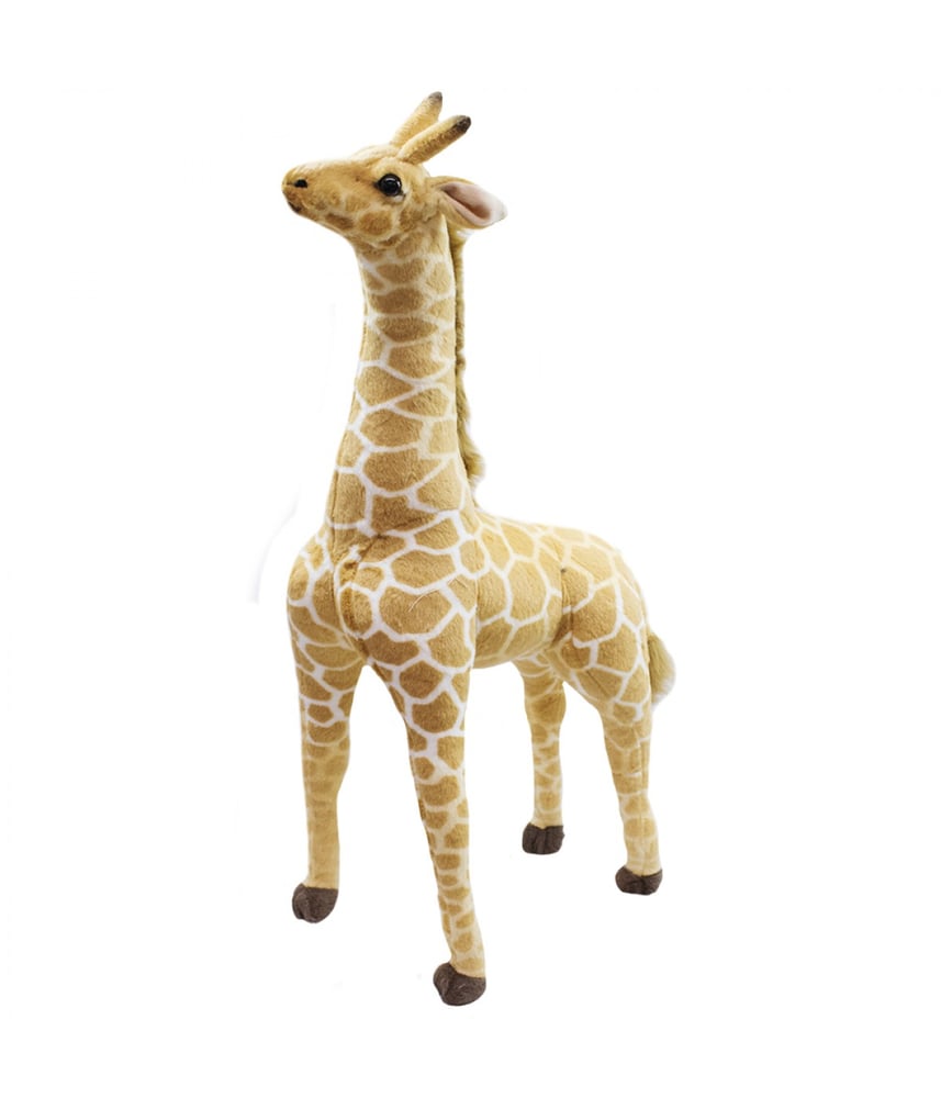 Girafa Realista Em Pé 90cm - Pelúcia