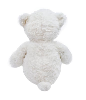 Home Variedades  Urso Branco Com Laço 35cm - Pelúcia  4