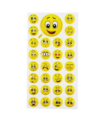 Home Variedades  Cartela Adesivos Emojis Modelo I  1
