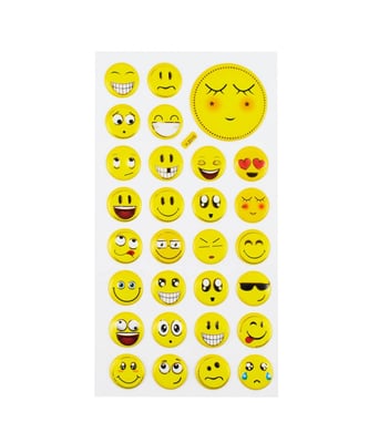 Home Variedades  Cartela Adesivos Emojis Modelo H  1