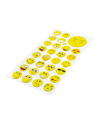 Home Variedades  Cartela Adesivos Emojis Modelo H  2