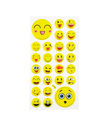 Home Variedades  Cartela Adesivos Emojis Modelo G  1