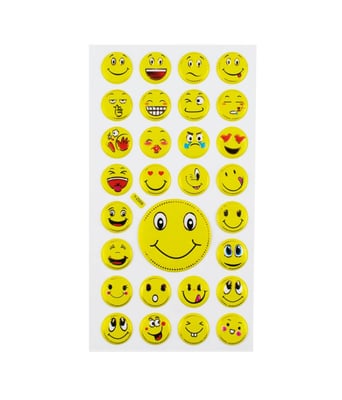 Home Variedades  Cartela Adesivos Emojis Modelo F  1