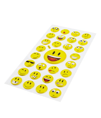 Home Variedades  Cartela Adesivos Emojis Modelo B  2