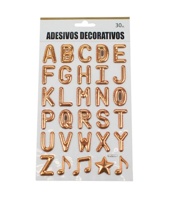 Home Variedades  Adesivo Decorativo Letras Alfabeto   1