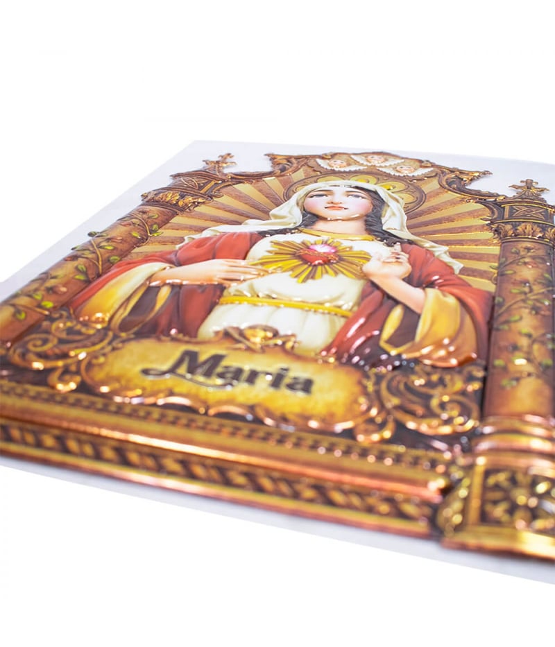 Adesivo Decorativo Sagrado Coração De Maria 39x26.5cm