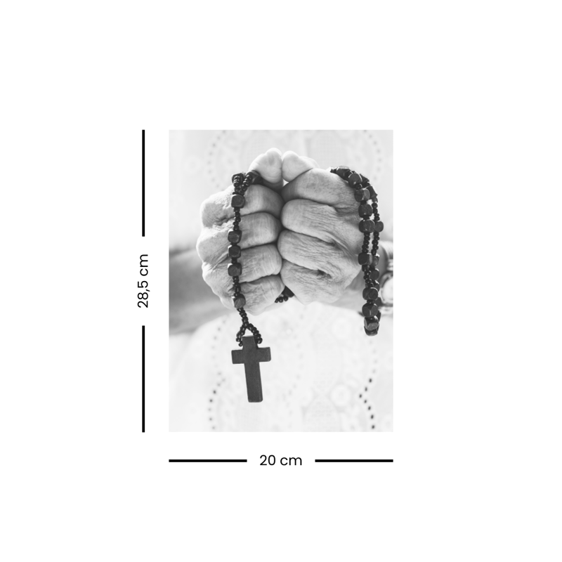Quadro Decorativo MDF 3mm 20x28,5 cm - Religioso