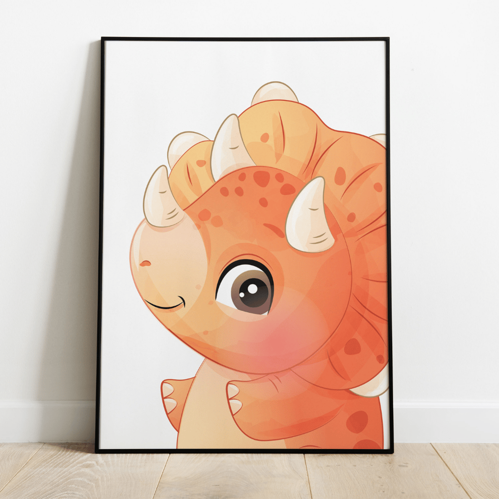 Quadro Decorativo  MDF 3mm 20x28,5 cm - Infantil Dinos