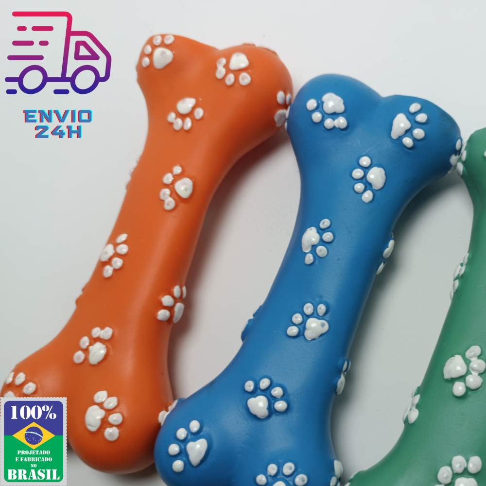 Brinquedo Cachorro Mordedor Ossinho Para Adestramento Pet