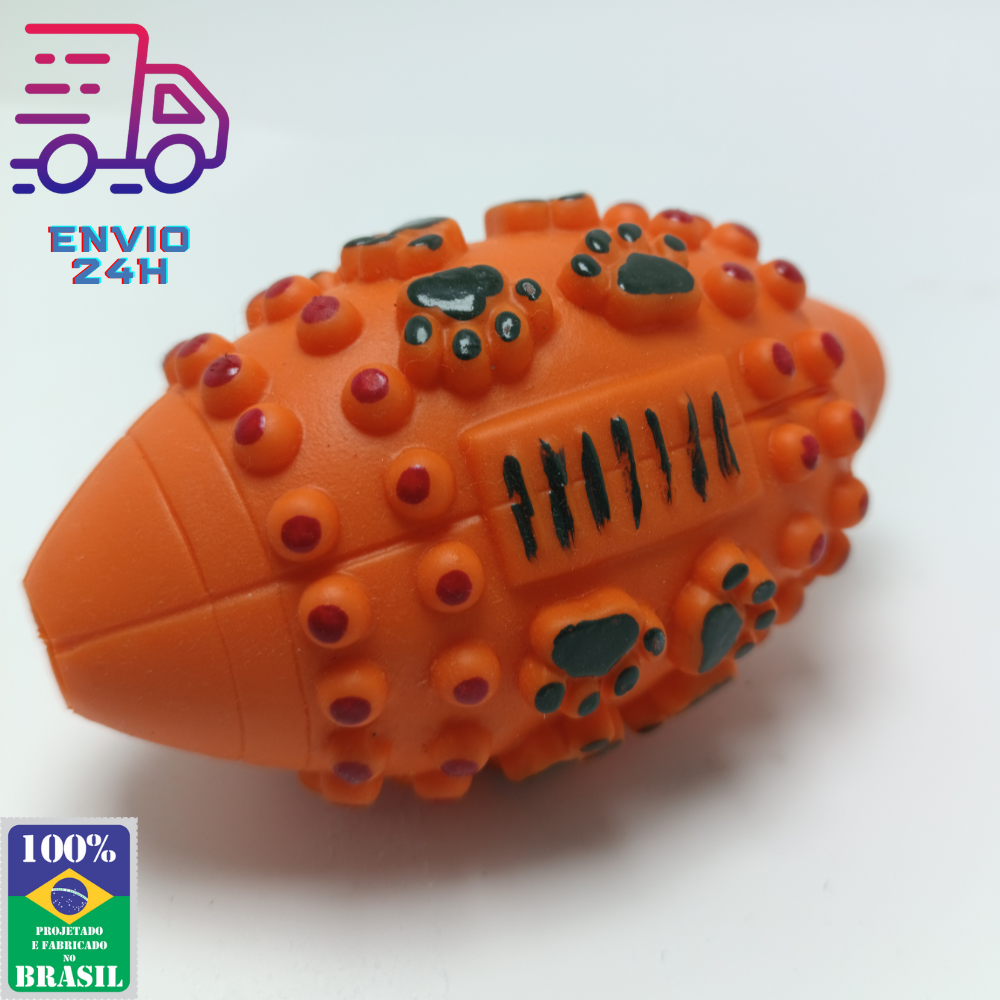 Brinquedo Cachorro Mordedor Futebol Americano Adestramento Pet