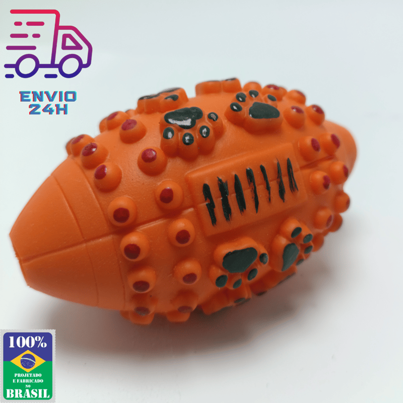 Brinquedo Cachorro Mordedor Futebol Americano Adestramento Pet