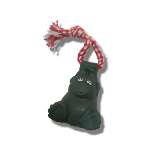 Brinquedo Mordedor Macaquinho Brincalhão com Corda 100% Algodão Pet Cachorro