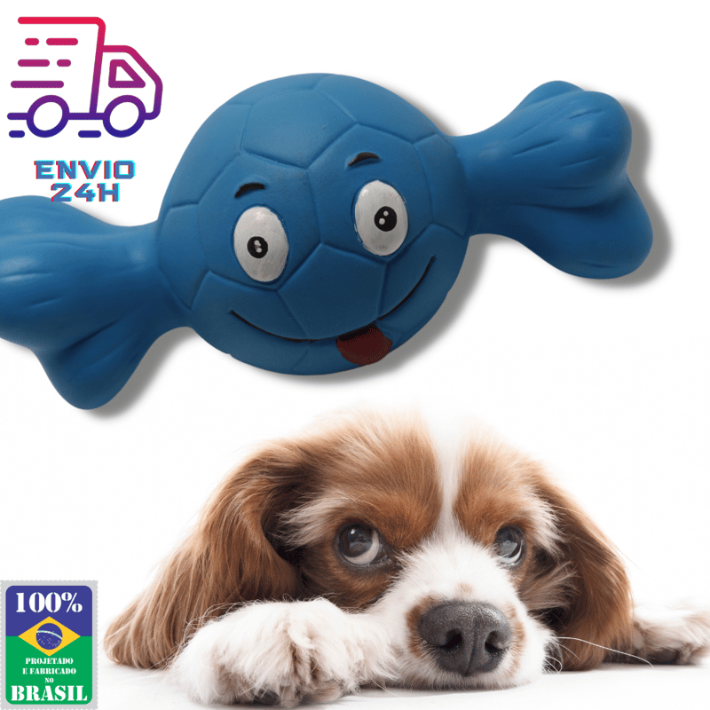 Brinquedo Cachorro Mordedor Bolinha de Osso Adestramento Pet
