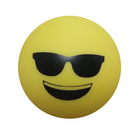 Kit 4 Brinquedos Bolinha Lisa Emoji Carinhas Divertidas Pet Cachorro Adestramento