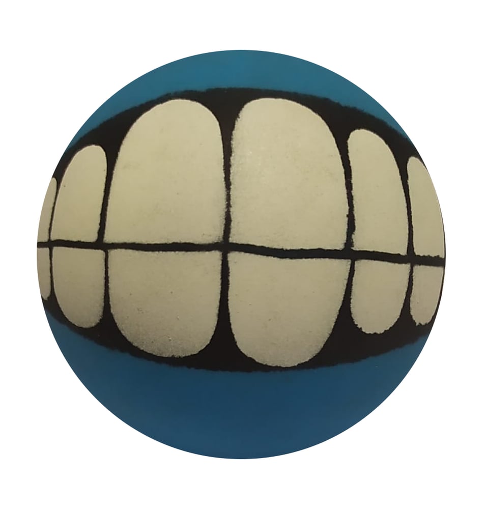 Brinquedo Bolinha com Estampa de Sorriso para Pet Cachorro Adestramento