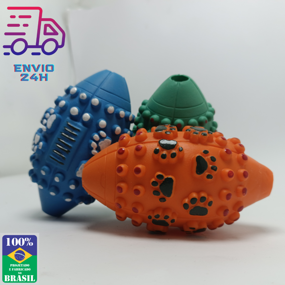 Brinquedo Cachorro Mordedor Futebol Americano Adestramento Pet