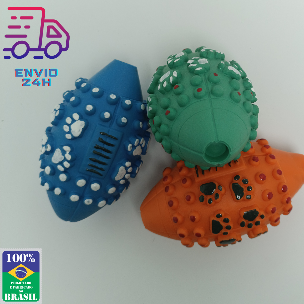 Brinquedo Cachorro Mordedor Futebol Americano Adestramento Pet