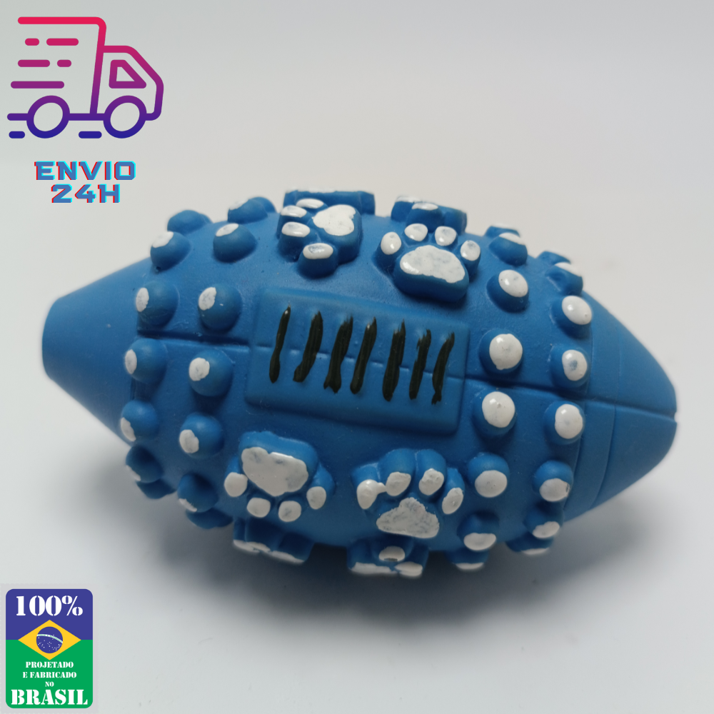 Brinquedo Cachorro Mordedor Futebol Americano Adestramento Pet