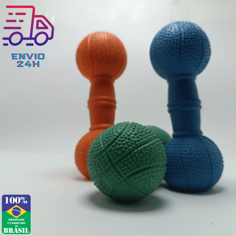 Brinquedo Cachorro Mordedor Halteres Para Adestramento Pet