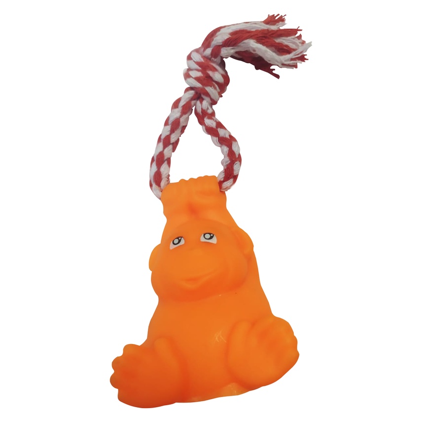 Kit Brinquedo Para Cachorro Mordedor Castorzinho + Macaquinho Brincalhão Interação Pet