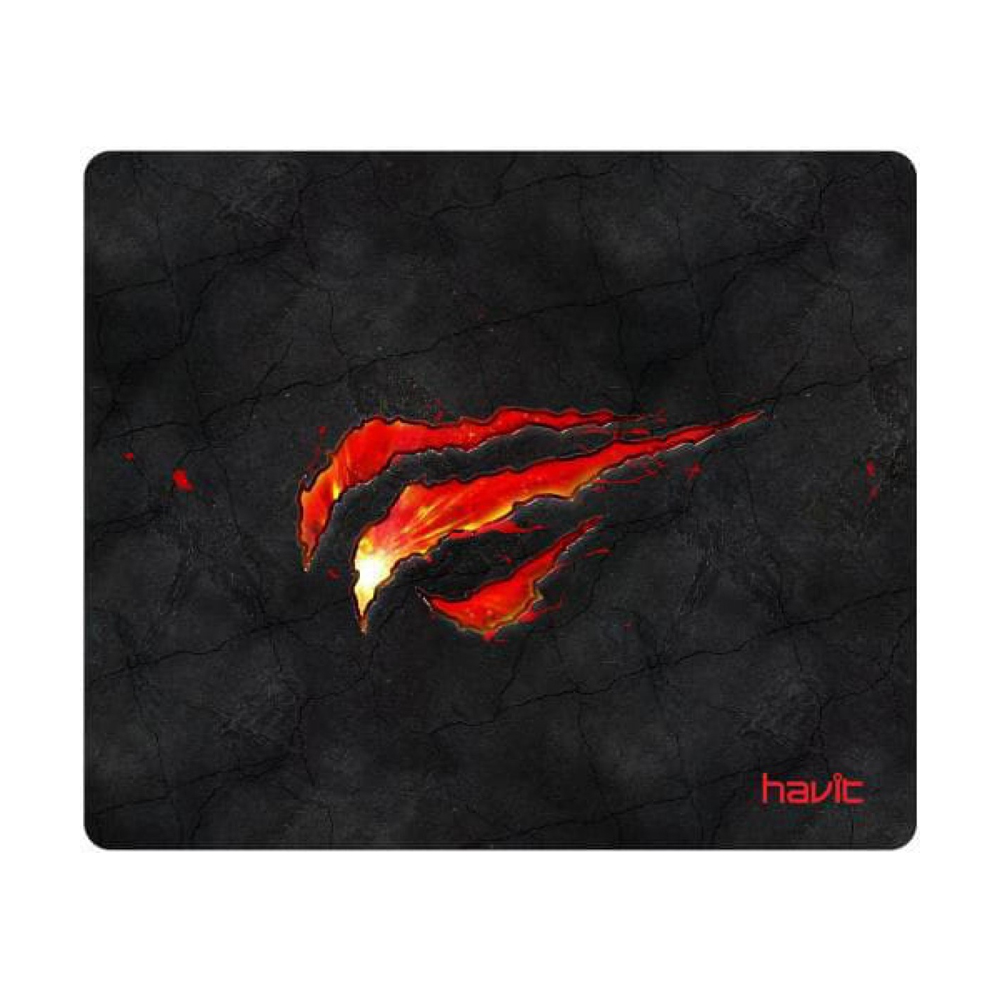 Mousepad Gamer 25 x 21cm Havit MP837 Preto com Vermelho