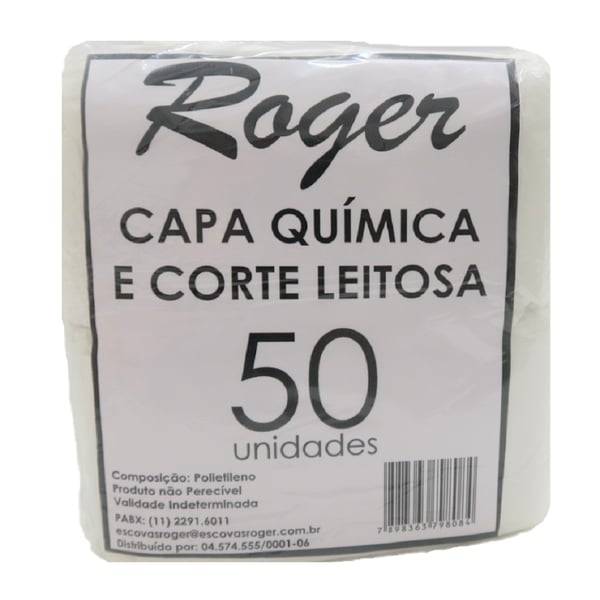 Capa Química e Corte Leitosa Descartável Roger com 50 unid.