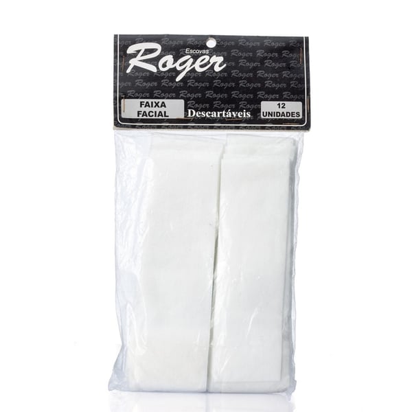 Faixa Facial Descartável Roger com 12 unidades