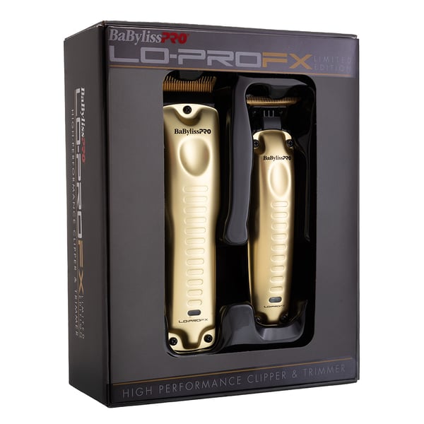 Kit BabylissPro Maquina De Corte e Acabamento Lo-Profx Gold Kit BabylissPro Maquina De Corte e Acabamento Lo-Profx Gold