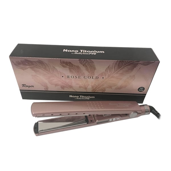 Prancha Nano Titanium By Roger Rose Gold 1+1/4 Babyliss Pro Prancha Nano Titanium By Roger Rose Gold 1+1/4 Babyliss Pro