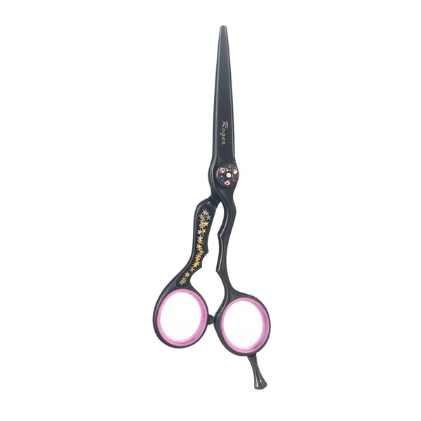 TESOURA ROGER DDT 24255 TBM PRETA / ESTRELA  TAMANHO 5.5 FN