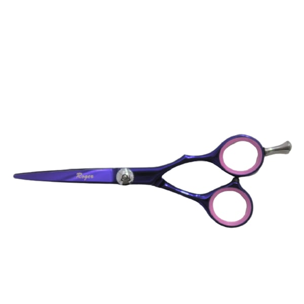 Tesoura Roger DE2655NAPR Roxa Fio Navalha Tamanho 5.5