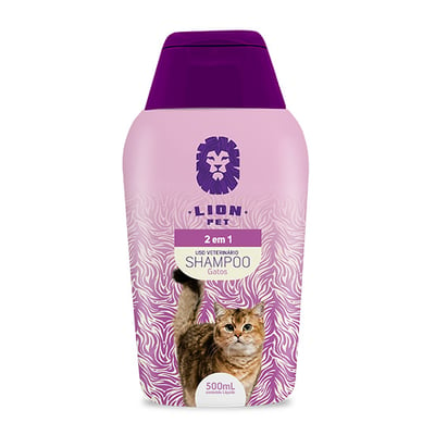 Supply Pet  Shampoo Pet para Gatos 2 em 1   Lion Pet  1